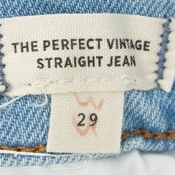 Madewell The Perfect Vintage Straight Danby Knee-Rip Edition Jeans Size 29 - Picture 8 of 16